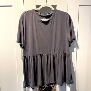 American eagle peplum tshirt large